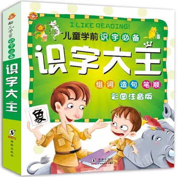 1000 слов для детей дошкольного возраста книги по грамотности 3-7 лет ребенок изучает китайские иероглифы Пиньинь книги короля грамотности