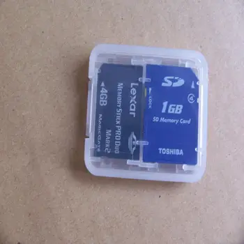 Коробка для защиты карт памяти 8 в 1, Прозрачная Пластиковая коробка для хранения SD-карт, настольный контейнер для хранения карт, камера MS Protector