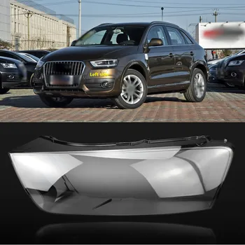 Крышка передней фары автомобиля, Стеклянные линзы передних фар, прозрачный абажур, маски в виде корпуса лампы для Audi Q3 2016-2018