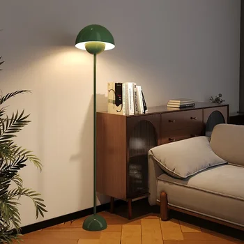 Старинный торшер в гостиной, диван, приставной столик, Декоративная вертикальная настольная лампа, прикроватный светильник для спальни, Окружающий свет